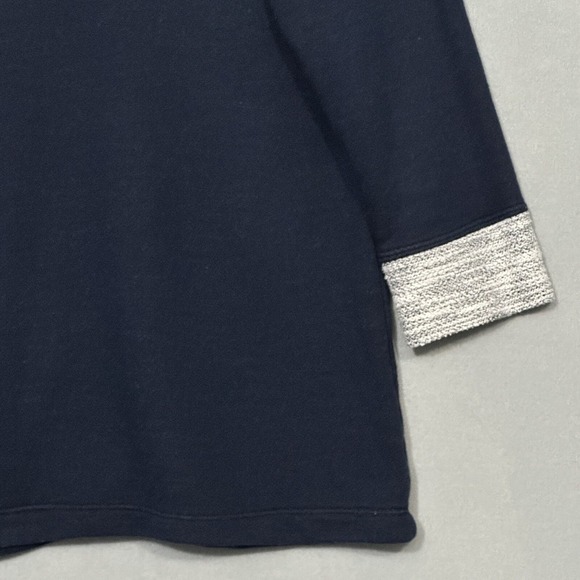 Fresh Produce Womens Sweater XS Blue French Terry Sweatshirt Palm Beachy Coastal - Picture 3 of 11